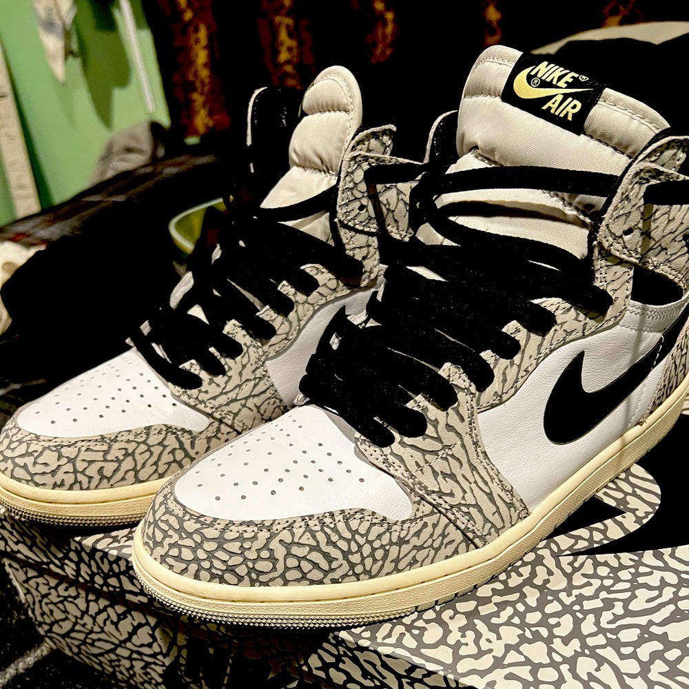 Jordan 1 white cement